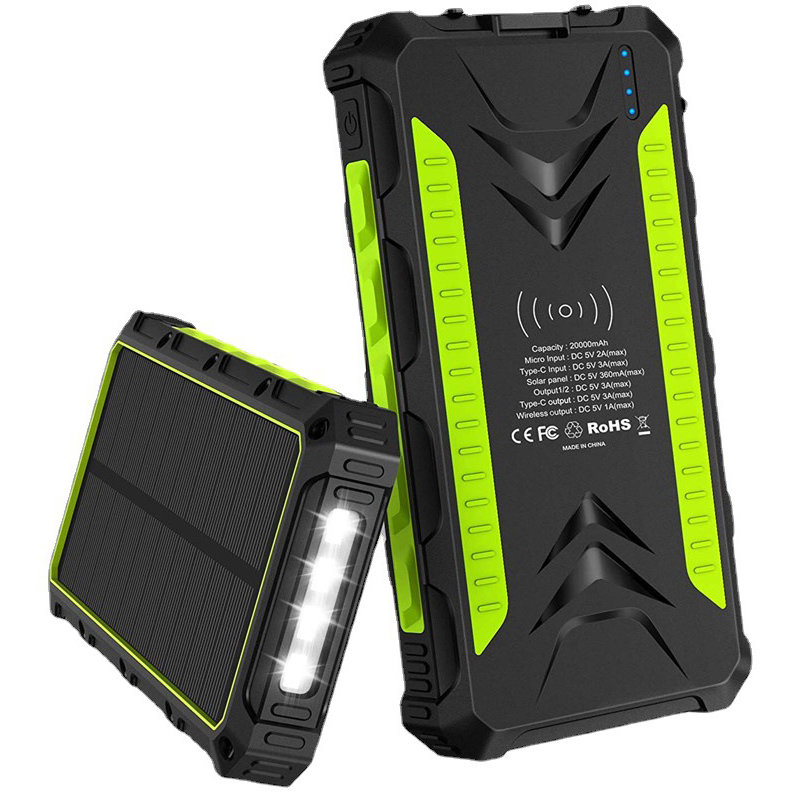 Solar Emergency Charger - 36000mAh Solar Power Bank Fast Wireless