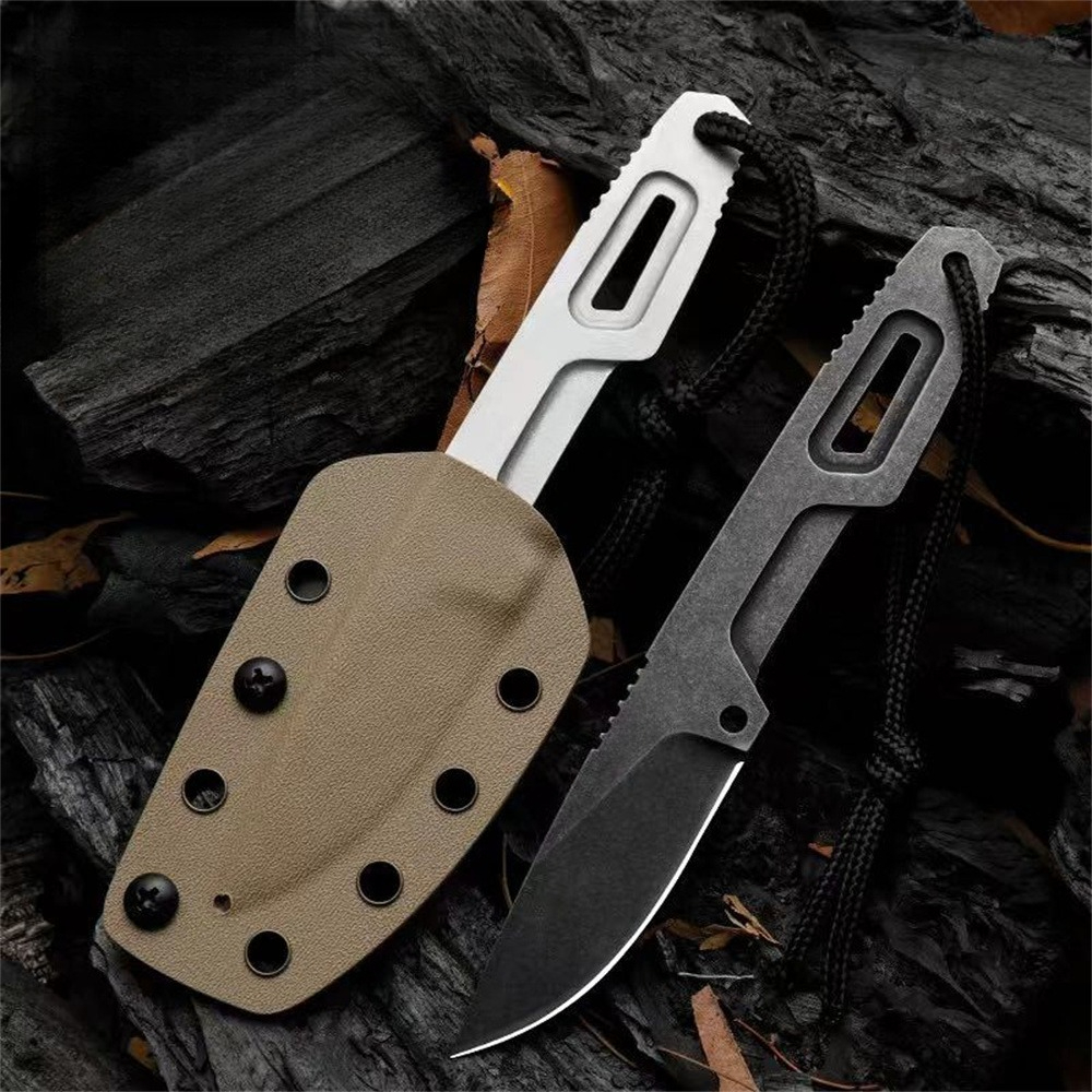 Bushcraft Knife Fixed - SATRE Fixed Blade EDC Knife D2