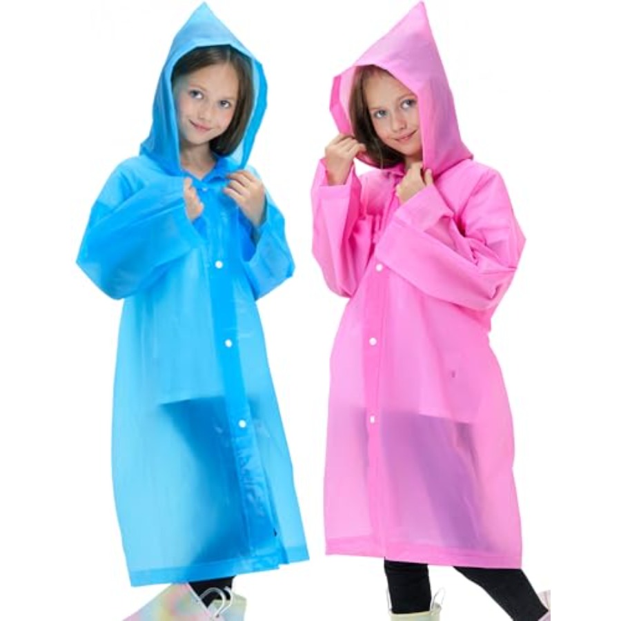 2 Pack Reusable Waterproof Rai - Emergency Poncho Rain 리뷰 및 가격