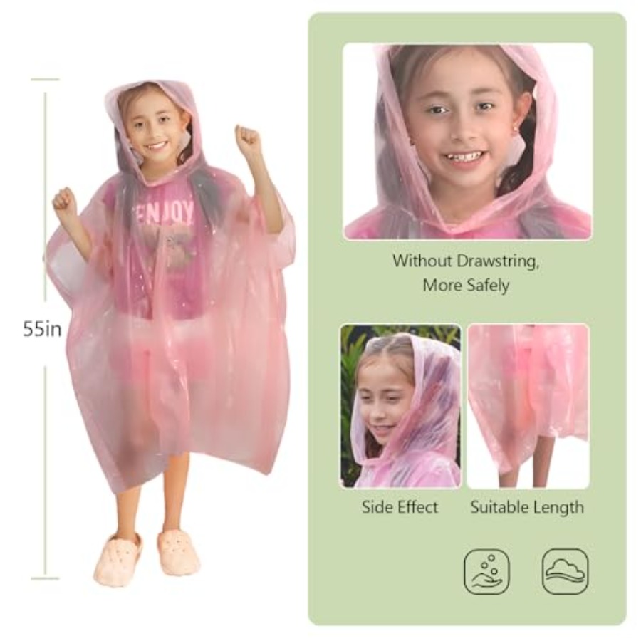 Emergency Disposable Rain Ponc - Emergency Poncho Rain 리뷰 및 가격
