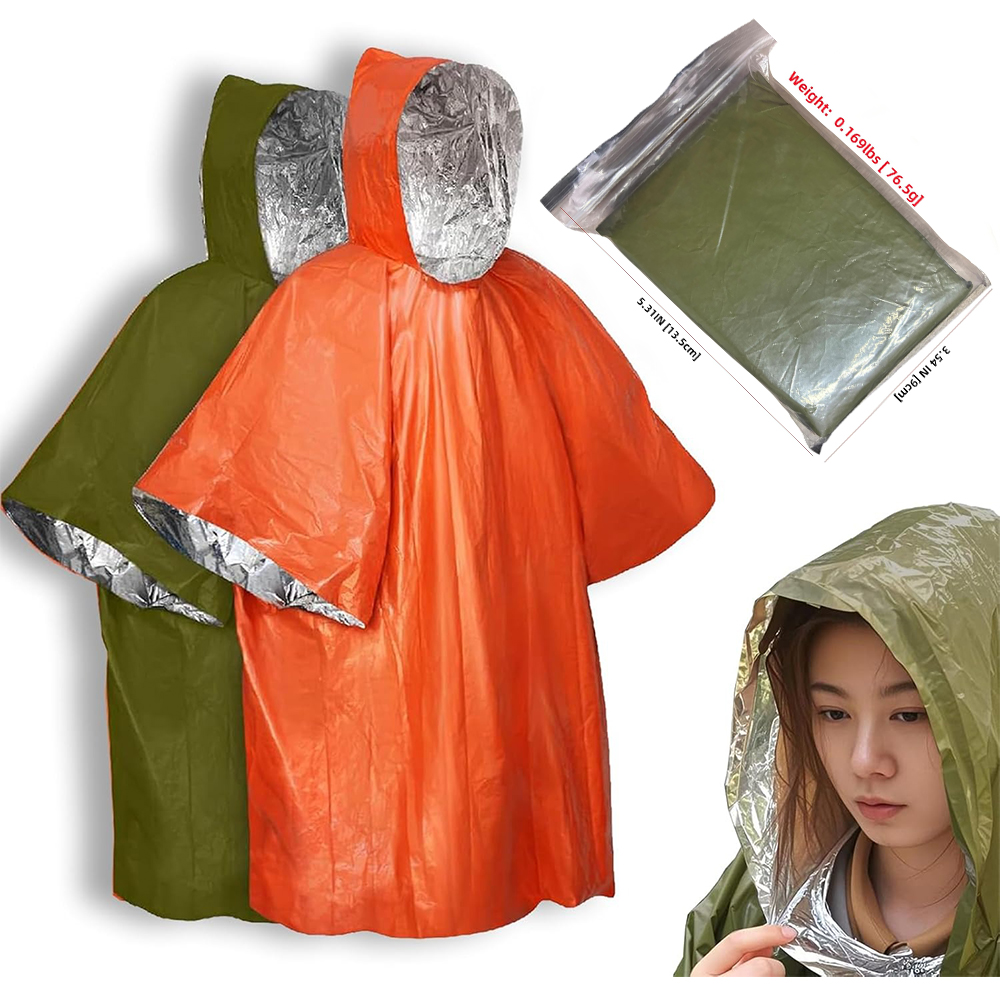 Camping Raincoat Waterproof Su - Survival Blanket Reflective 리뷰 및 가격