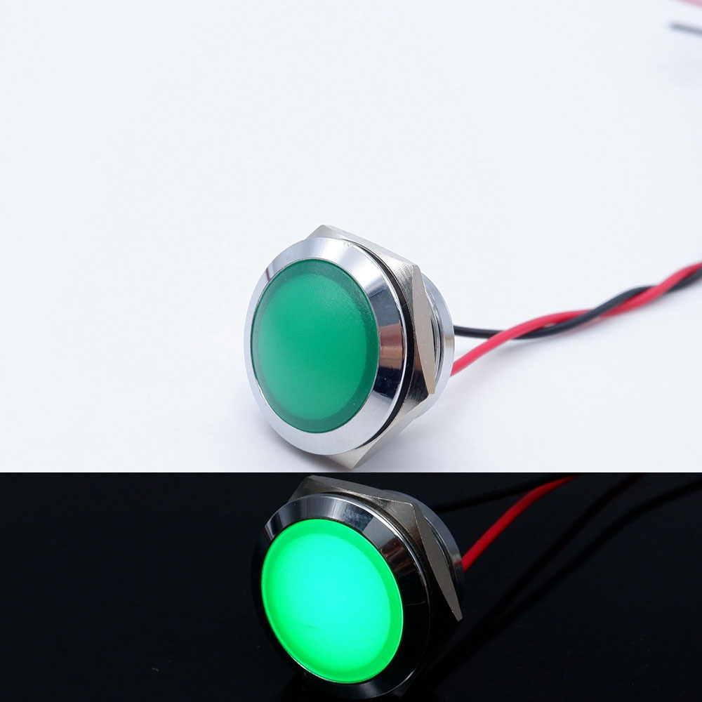 10pcs 12/16/19/22mm Metal LED  - Signal Panel Orange 리뷰 및 가격