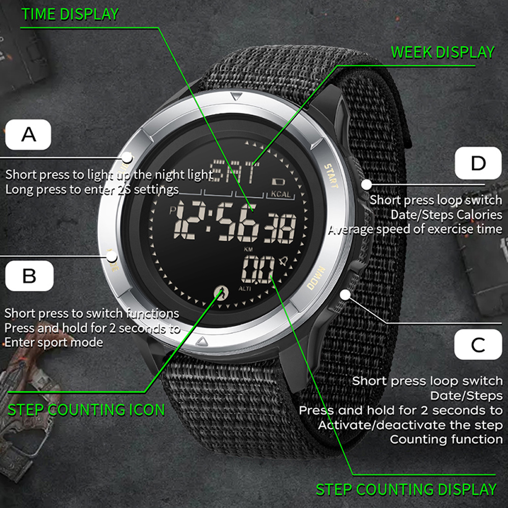 SANDA Brand Electronic Watches - Compass Lensatic 리뷰 및 가격