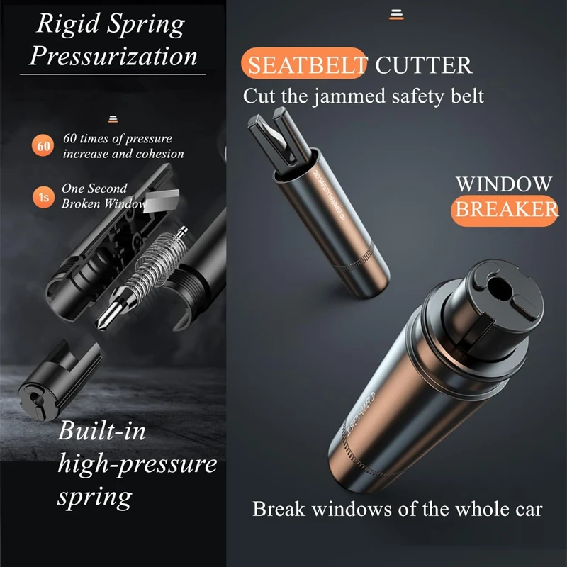 New 2 In 1 Car Safety Hammer E - Rescue Rope Throw 리뷰 및 가격