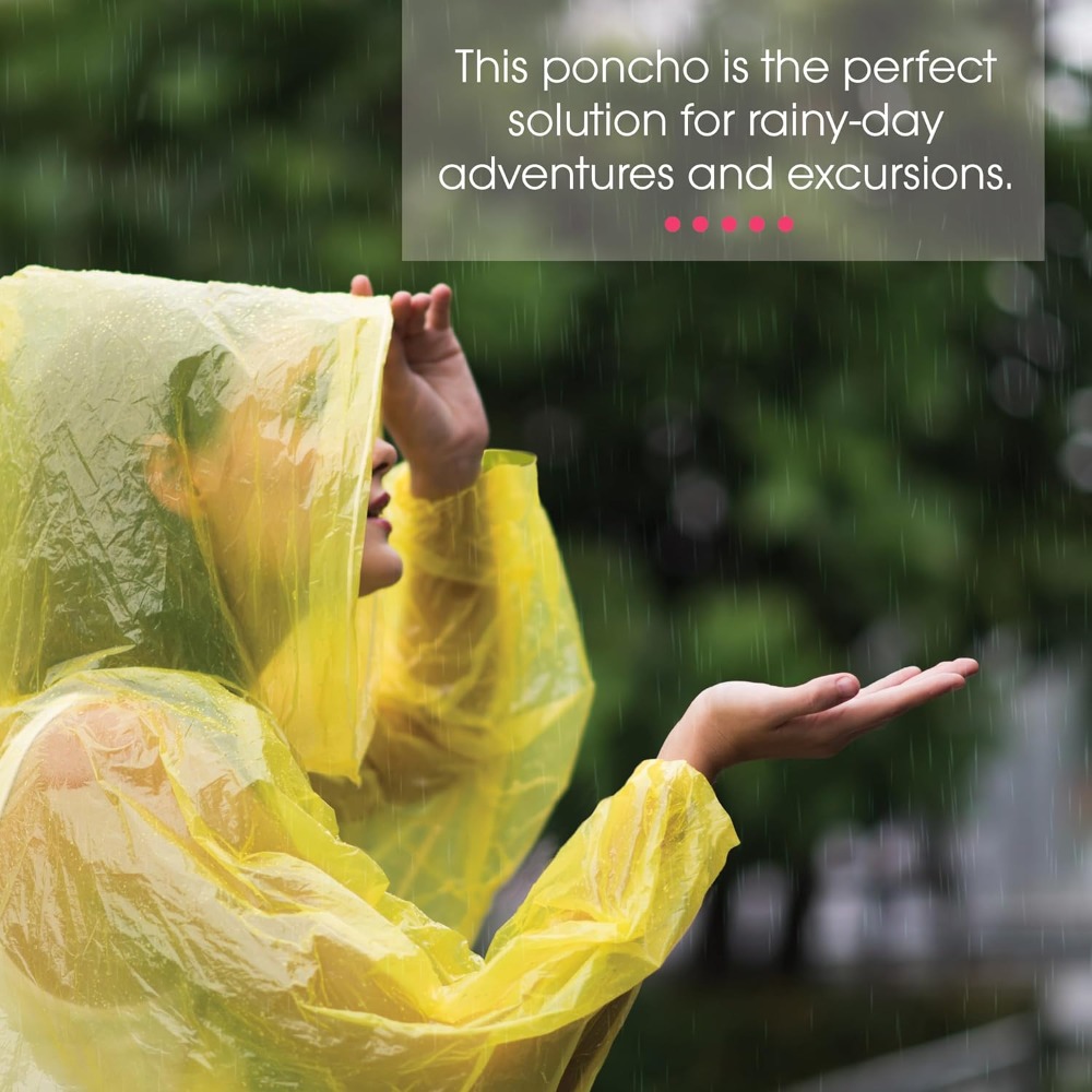 Disposable Yellow Rain Ponchos - Emergency Poncho Rain 리뷰 및 가격