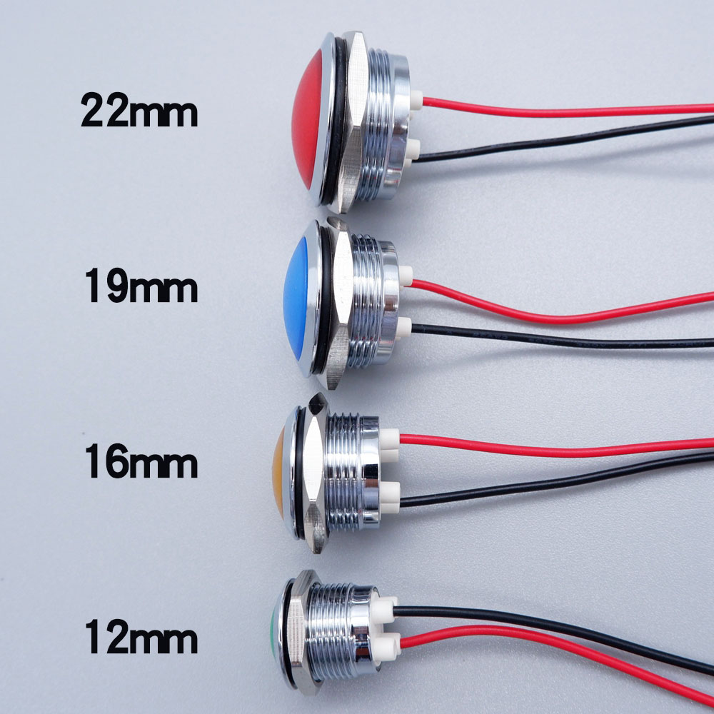 Metal LED Indicator Light 12mm - Signal Panel Orange 리뷰 및 가격