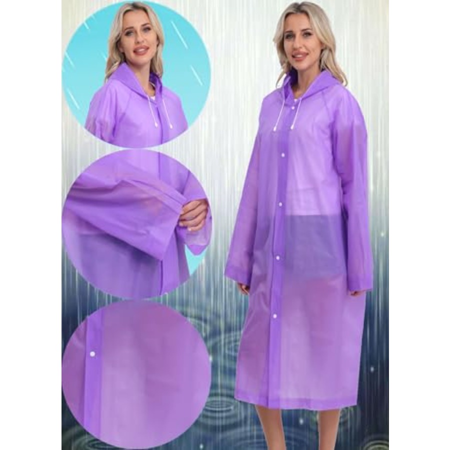 2-Pack Reusable Rain Ponchos f - Emergency Poncho Rain 리뷰 및 가격