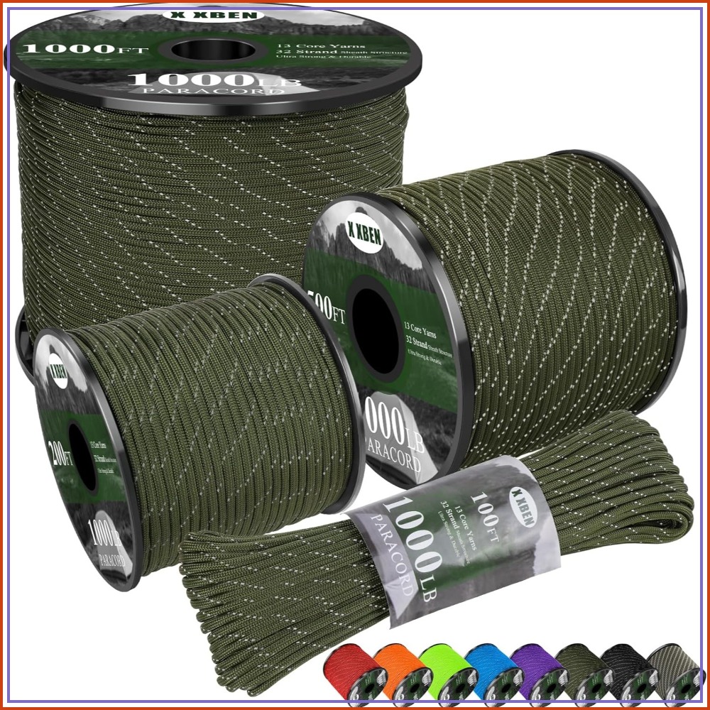 Reflective Paracord 1000lb, 50 - Para Cord 1000Ft 리뷰 및 가격