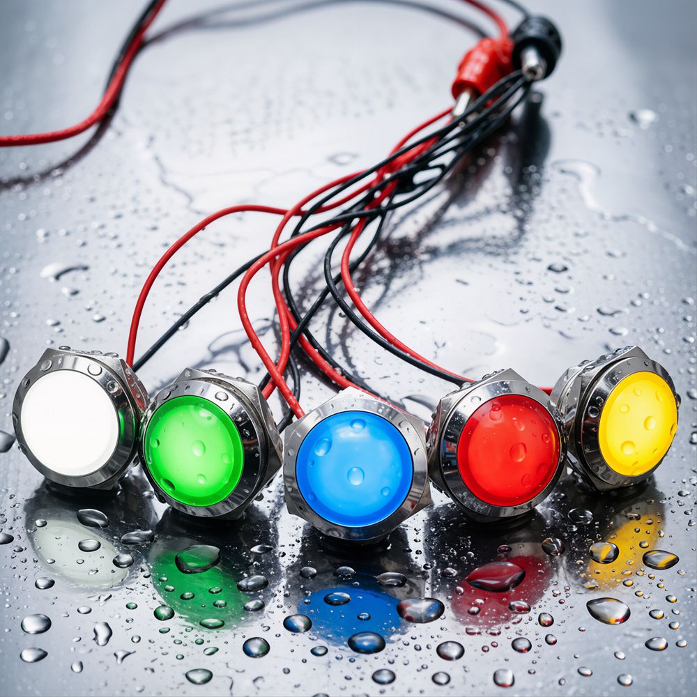 Metal LED Indicator Light 12mm - Signal Panel Orange 리뷰 및 가격