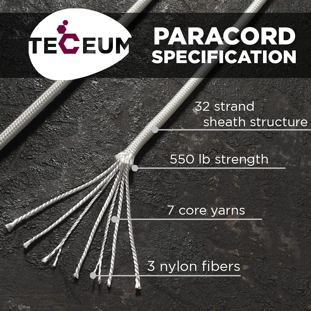 Paracord Type III 550 White 10 - Para Cord 1000Ft 리뷰 및 가격