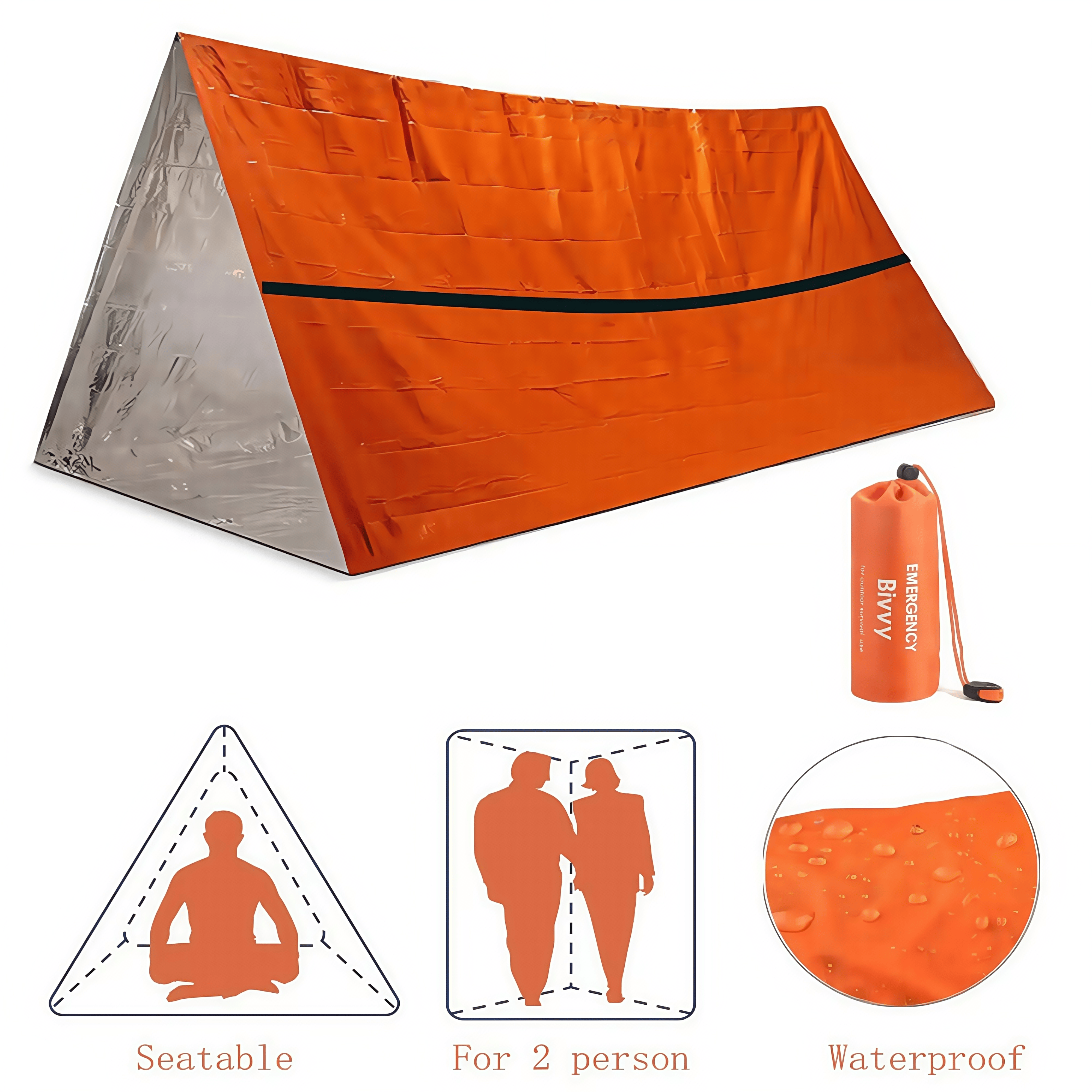 2-Person Emergency Survival Sh - Emergency Mylar Tent 리뷰 및 가격
