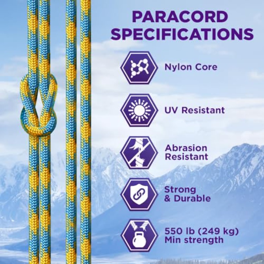 Reflective Paracord Rope 1000  - Para Cord 1000Ft 리뷰 및 가격