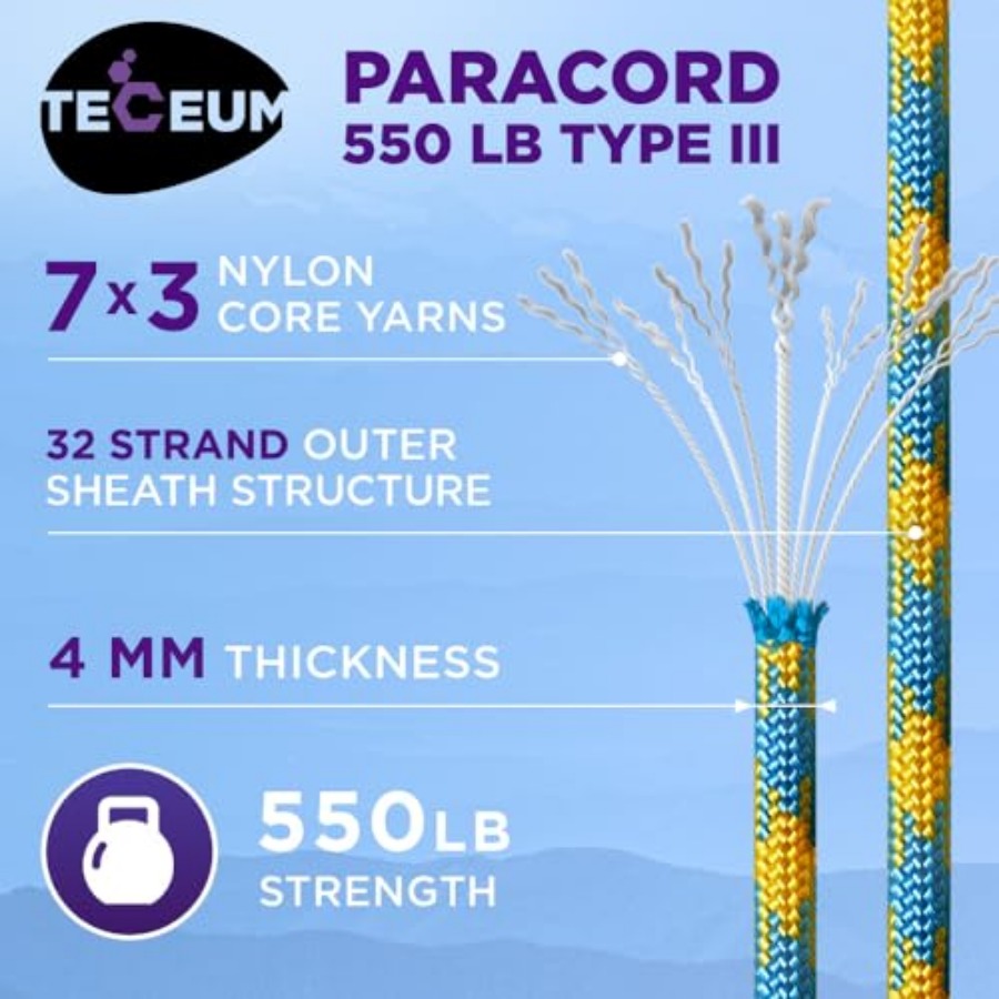 Reflective Paracord Rope 1000  - Para Cord 1000Ft 리뷰 및 가격
