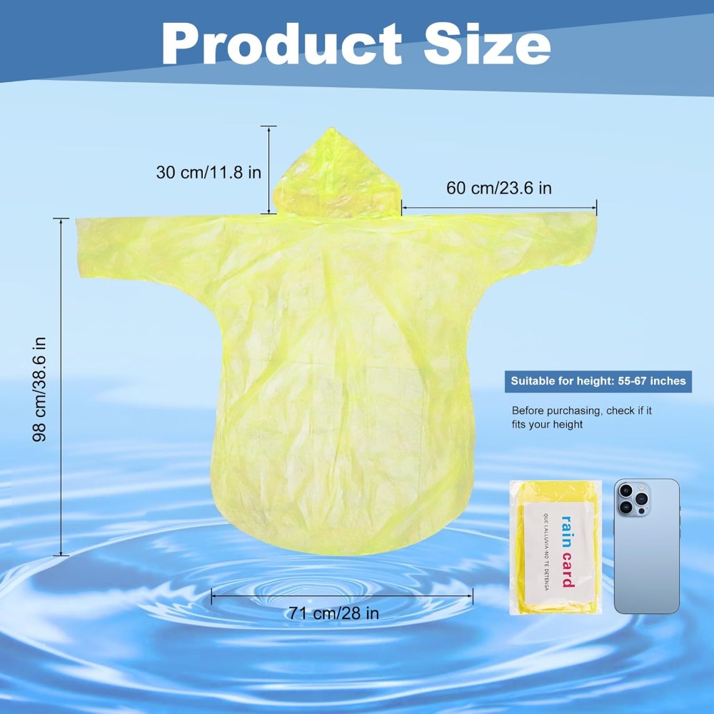 twoworld 30 Pcs Disposable Rai - Emergency Poncho Rain 리뷰 및 가격