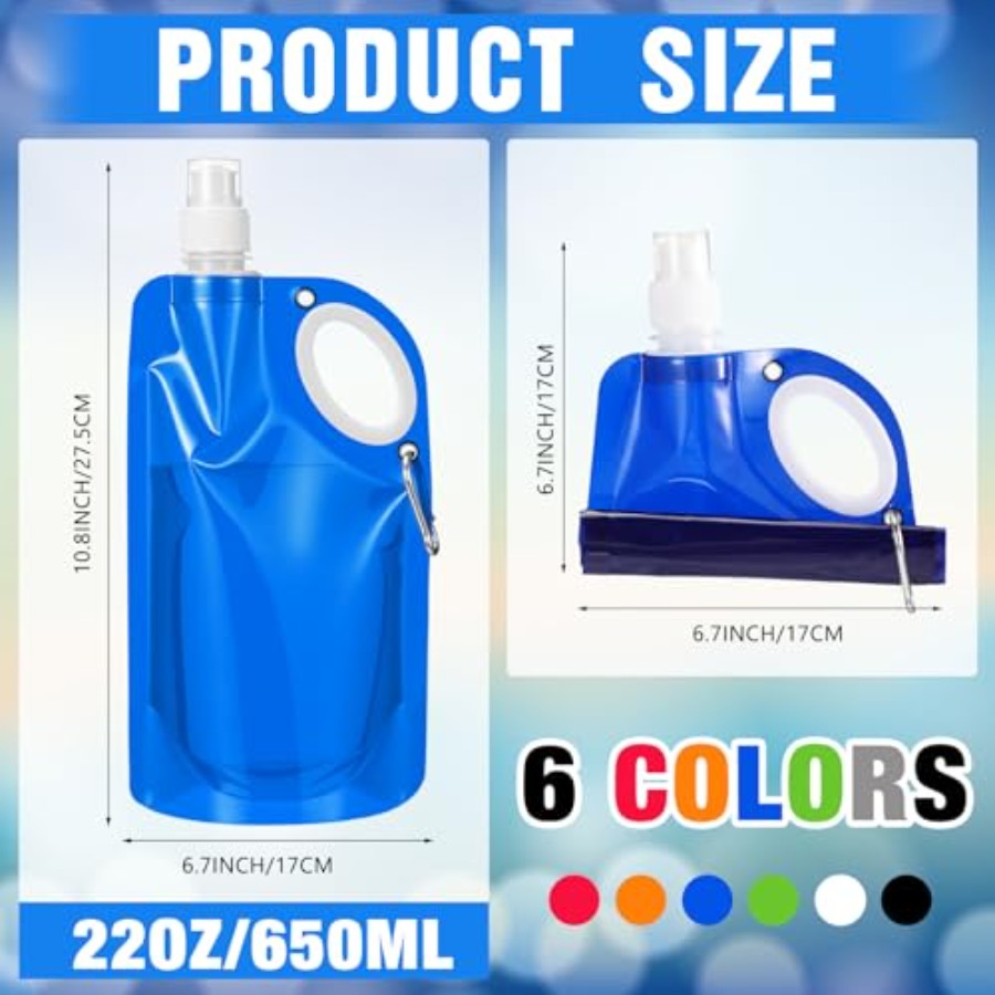 22 oz Collapsible Water Bottle - Water Bag Collapsible 리뷰 및 가격