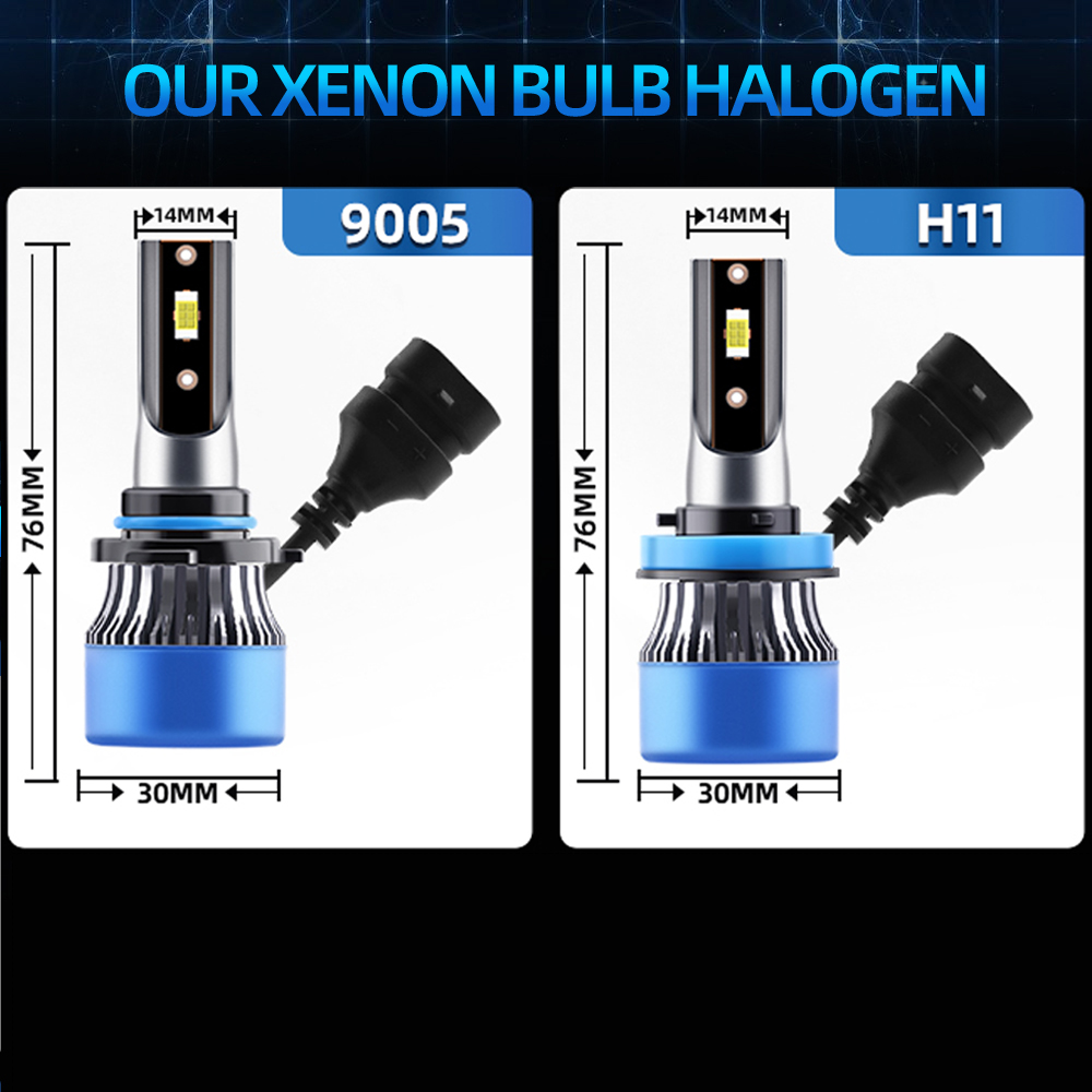6x Combo LED Headlight 9005 H1 - Compass Lensatic 리뷰 및 가격