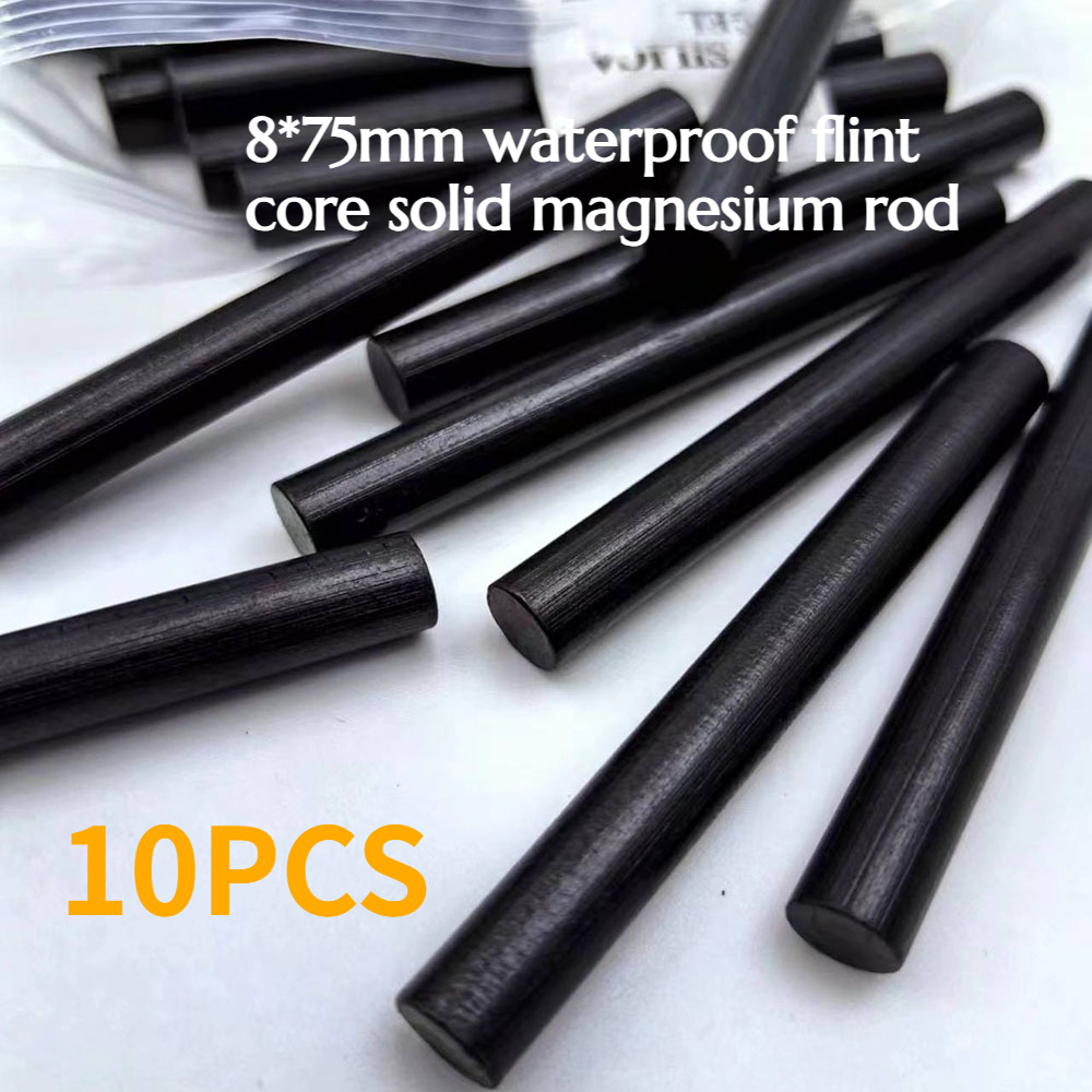 10PCS 8*75mm Waterproof Flint  - Magnesium Fire Starter 리뷰 및 가격