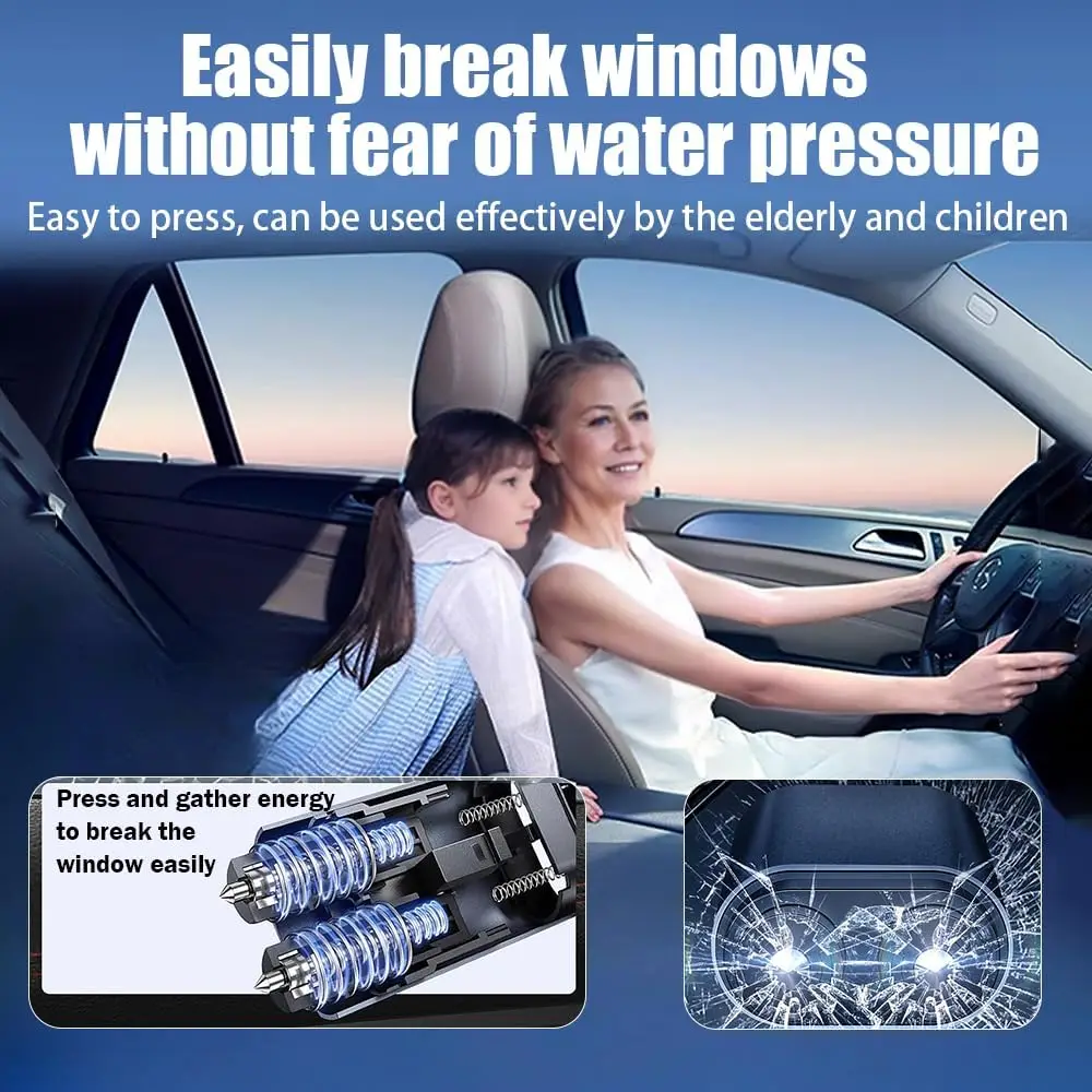 Car Safety Hammer 2-in-1 Windo - Rescue Rope Throw 리뷰 및 가격