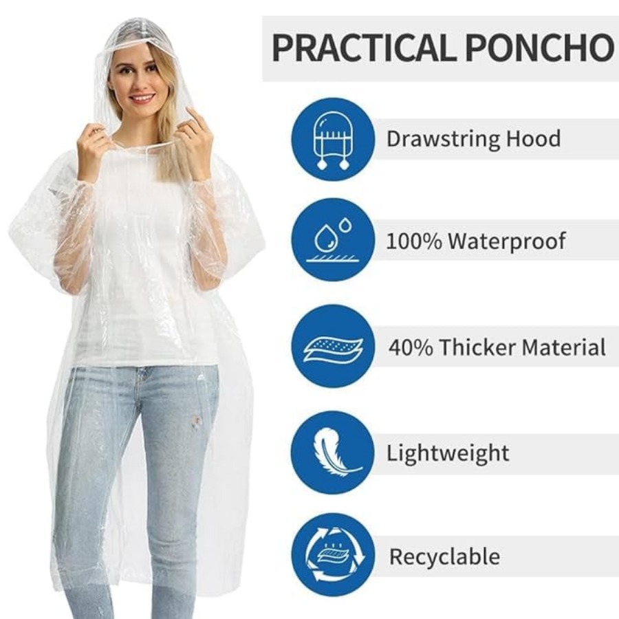 5/10/20 Pack Rain Ponchos, Dis - Emergency Poncho Rain 리뷰 및 가격