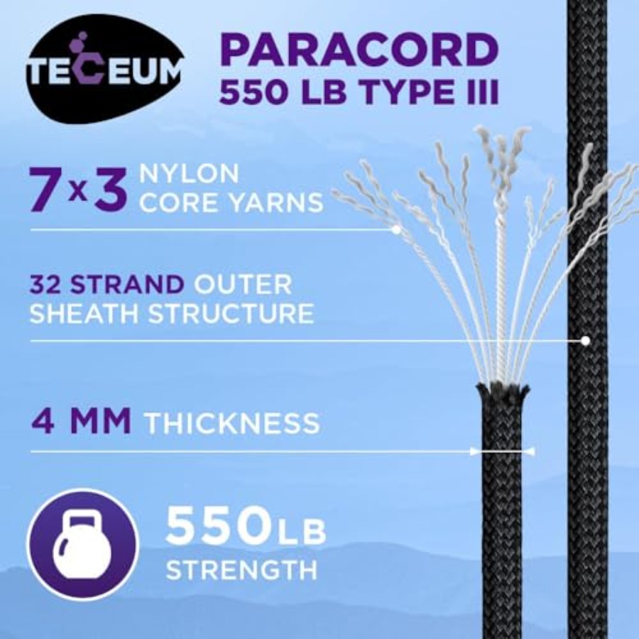 Reflective Paracord Rope 1000  - Para Cord 1000Ft 리뷰 및 가격