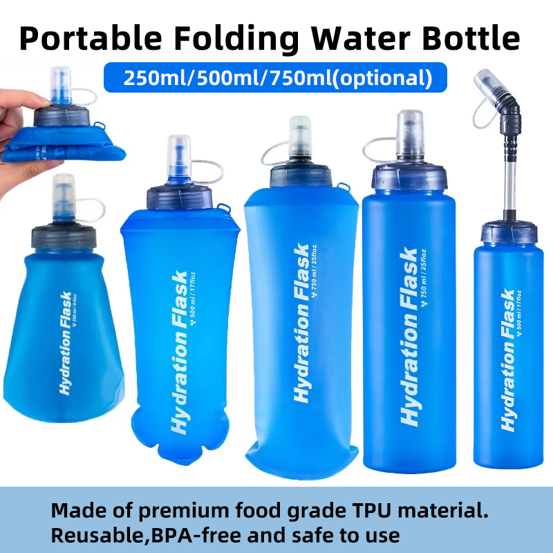 250ml 500ml 750ml Portable Fol - Water Bag Collapsible 리뷰 및 가격