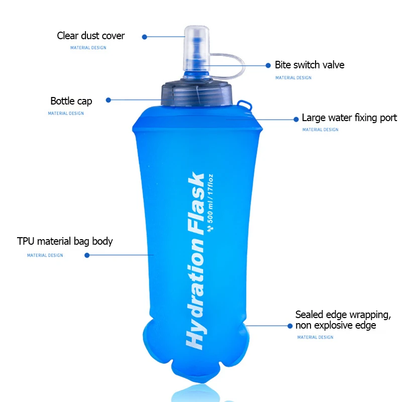 250ml 500ml 750ml Portable Fol - Water Bag Collapsible 리뷰 및 가격