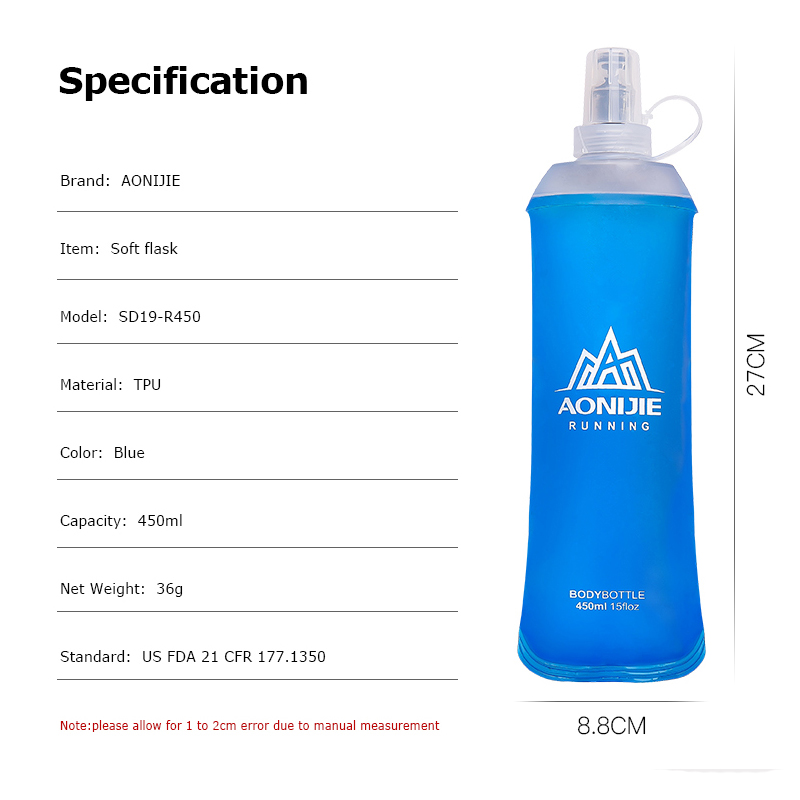 AONIJIE SD19 R450 Soft Flask F - Water Bag Collapsible 리뷰 및 가격