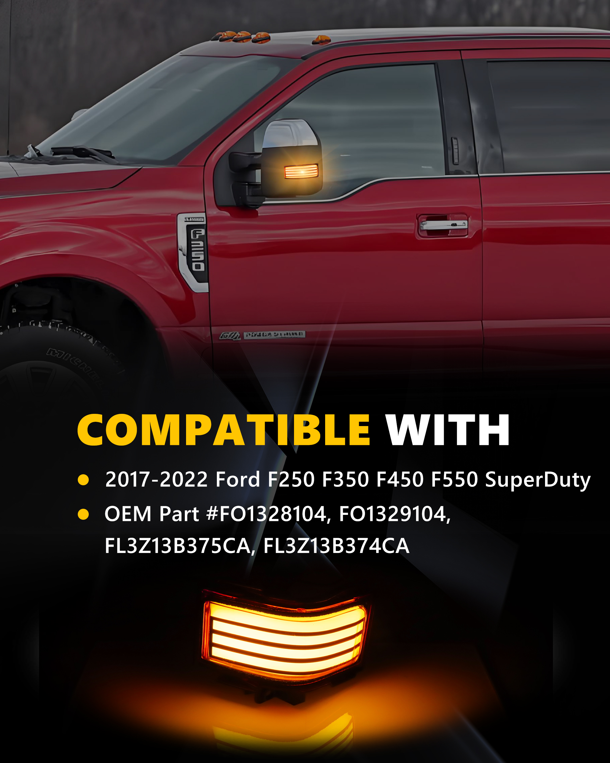 2Pcs Turn Signal Light Side Mi - Signal Panel Orange 리뷰 및 가격