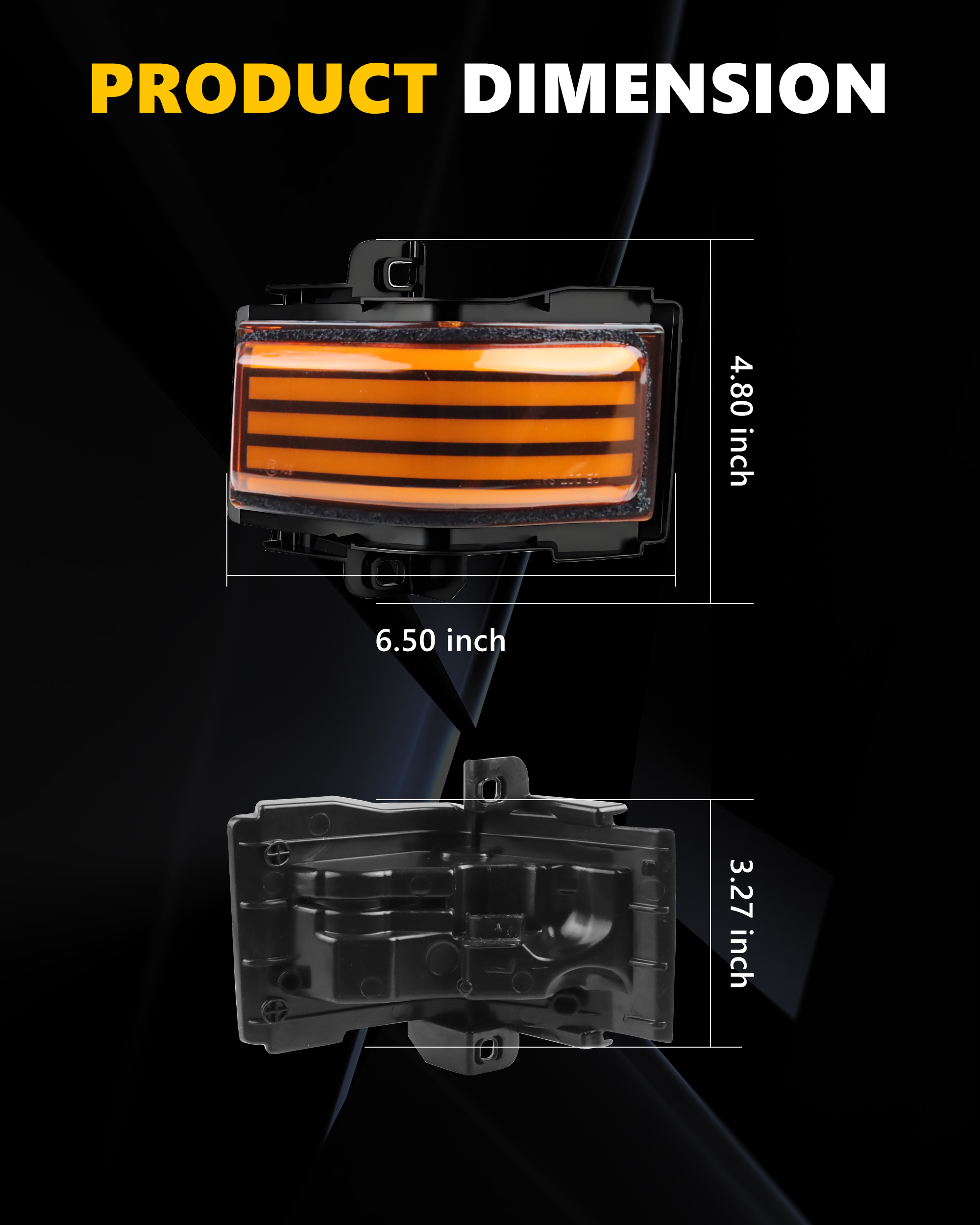 2Pcs Turn Signal Light Side Mi - Signal Panel Orange 리뷰 및 가격