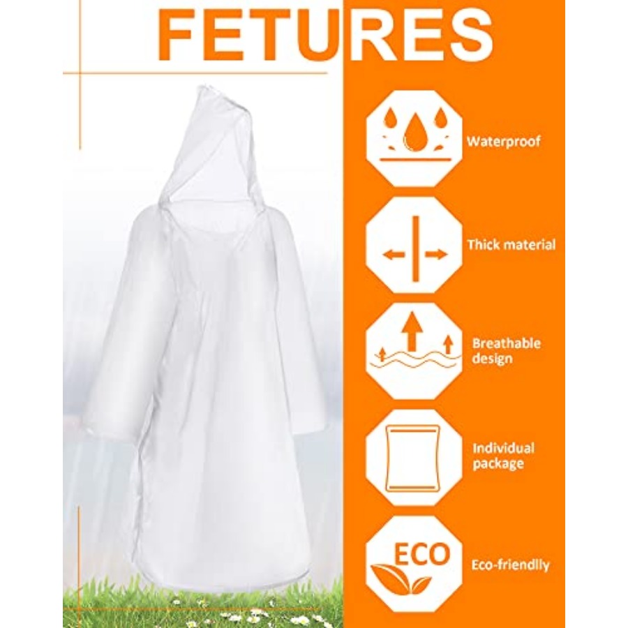 120 Pack Disposable Rain Ponch - Emergency Poncho Rain 리뷰 및 가격