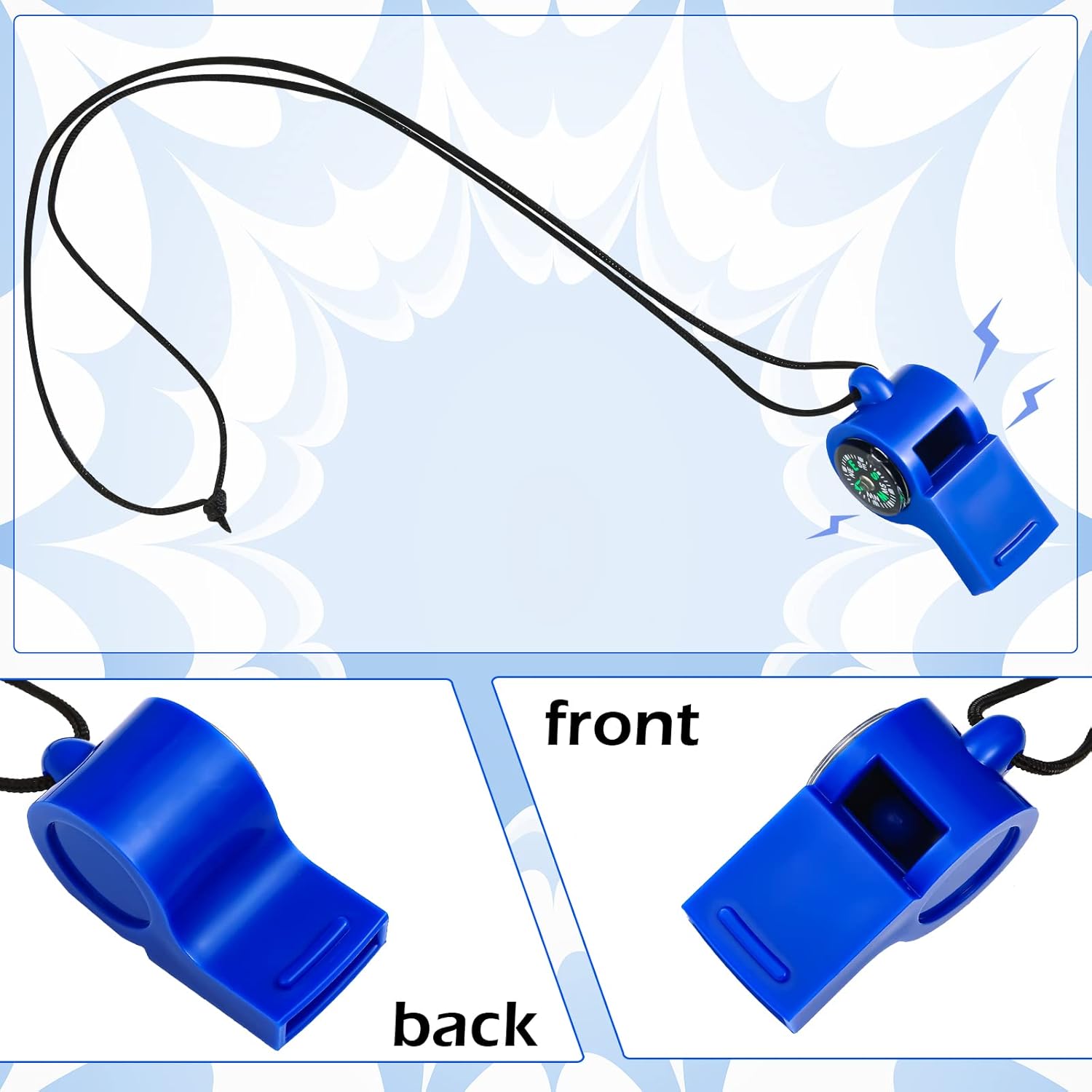 7 Pack 2-in-1 Whistle Compass  - Emergency Whistle Loud 리뷰 및 가격