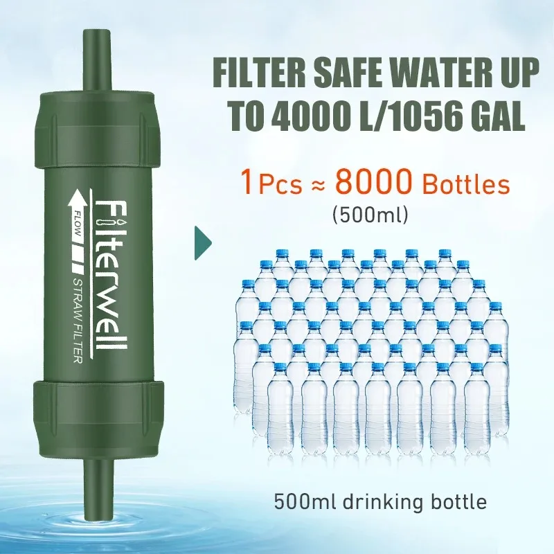 1PC Outdoor Mini Water Filter  - Water Purification Straw 리뷰 및 가격