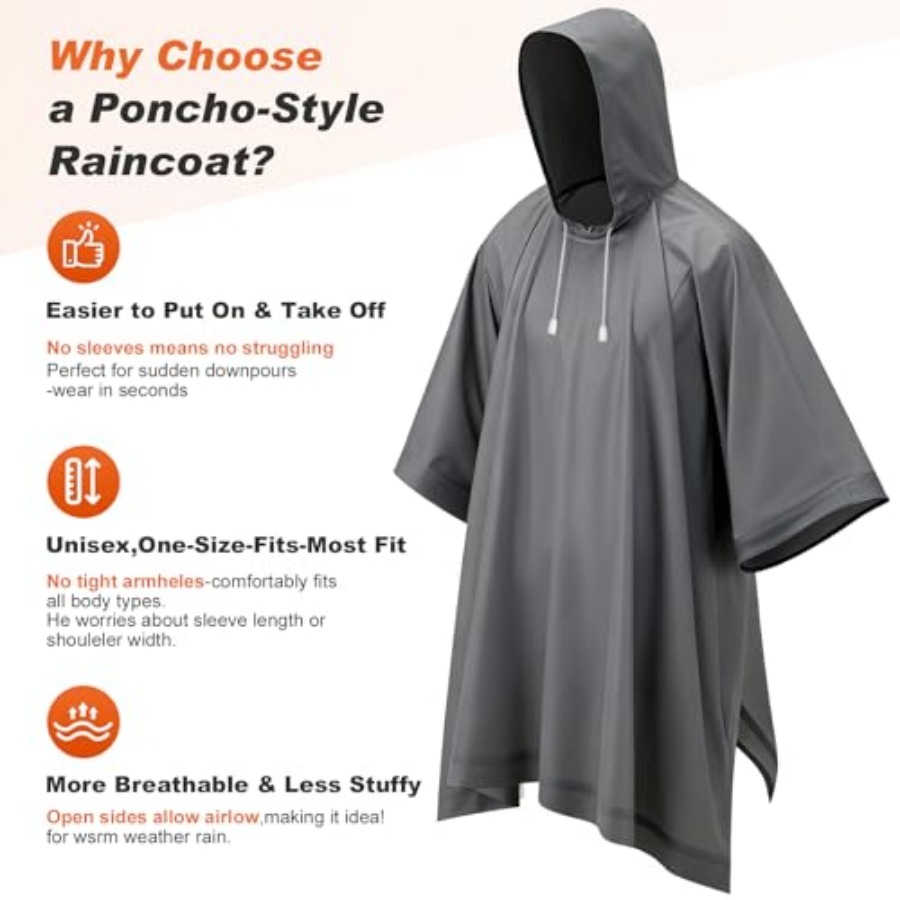 8 Pack Hooded Rain Ponchos for - Emergency Poncho Rain 리뷰 및 가격