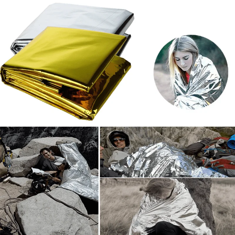 1pcs Outdoor survival portable - Survival Blanket Reflective 리뷰 및 가격