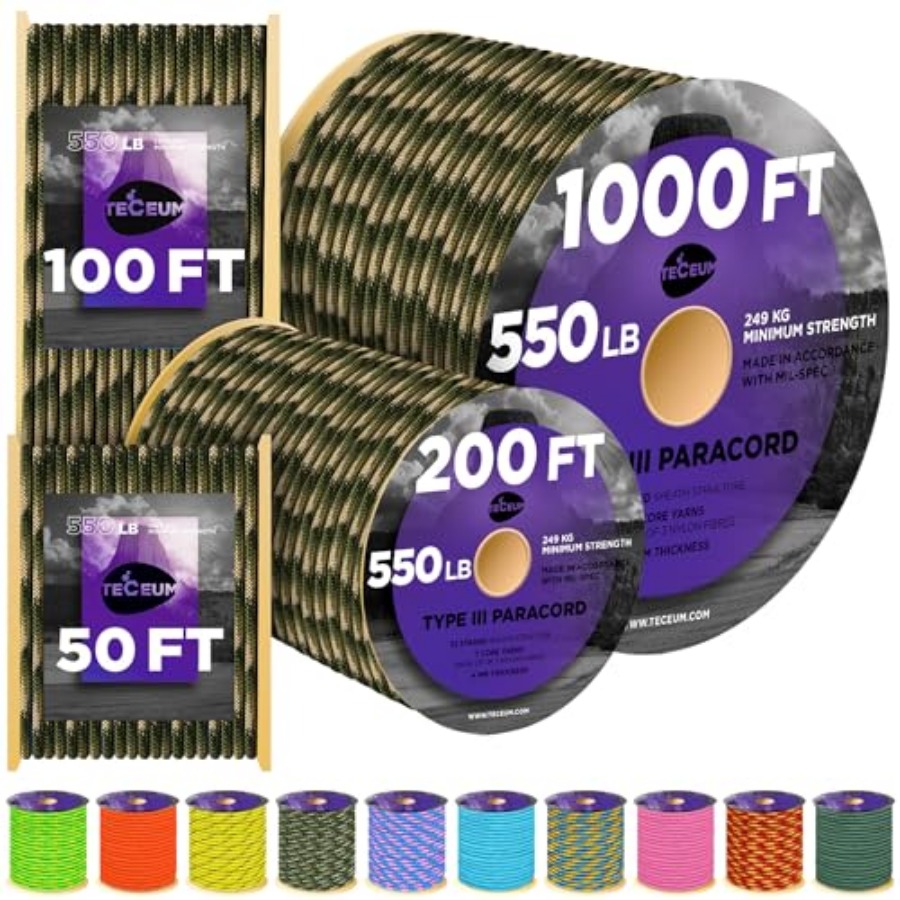 Reflective Paracord Rope 1000  - Para Cord 1000Ft 리뷰 및 가격