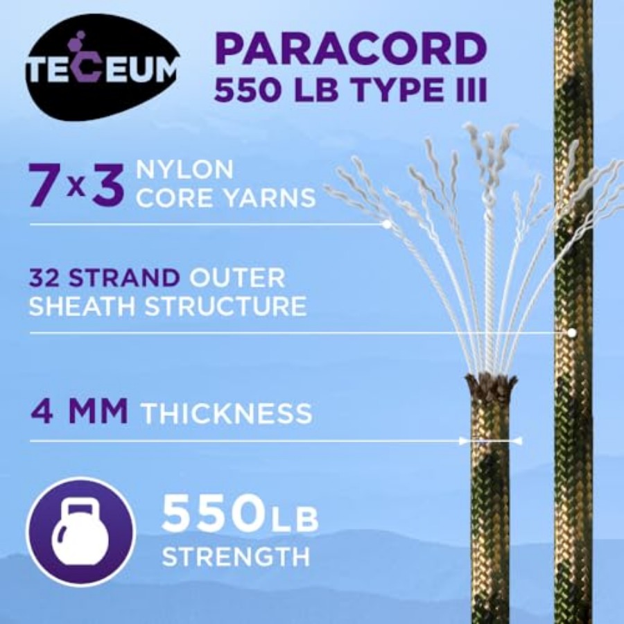Reflective Paracord Rope 1000  - Para Cord 1000Ft 리뷰 및 가격