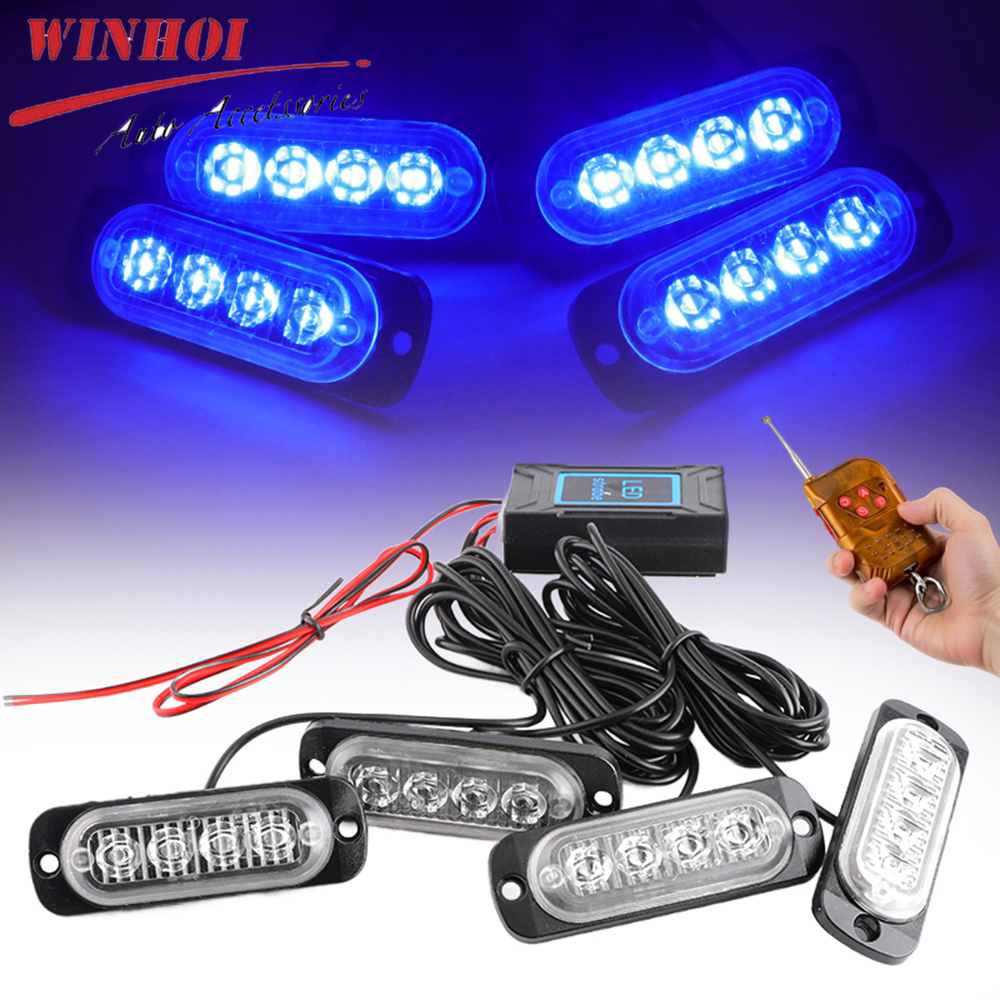 Wireless Grille Police Lights  - Sos Light Strobe 리뷰 및 가격