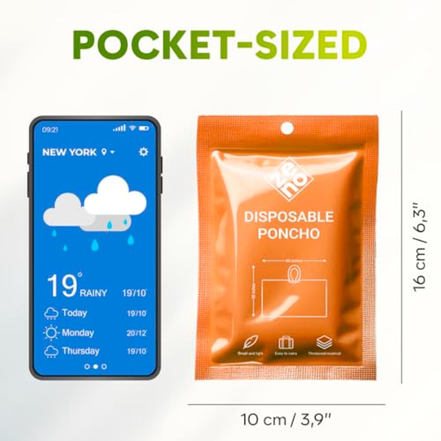 Disposable Rain Ponchos for Ad - Emergency Poncho Rain 리뷰 및 가격