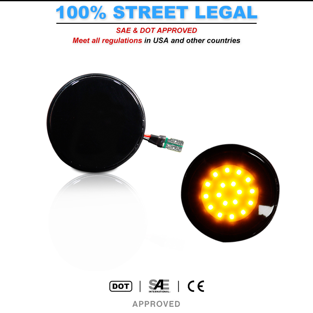 2pcs iJDM LED Front Side Marke - Signal Panel Orange 리뷰 및 가격