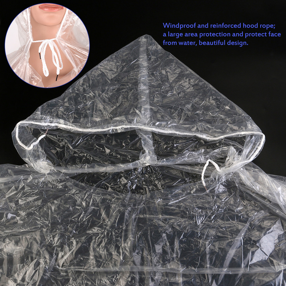 10Pcs Adult Disposable Raincoa - Emergency Poncho Rain 리뷰 및 가격