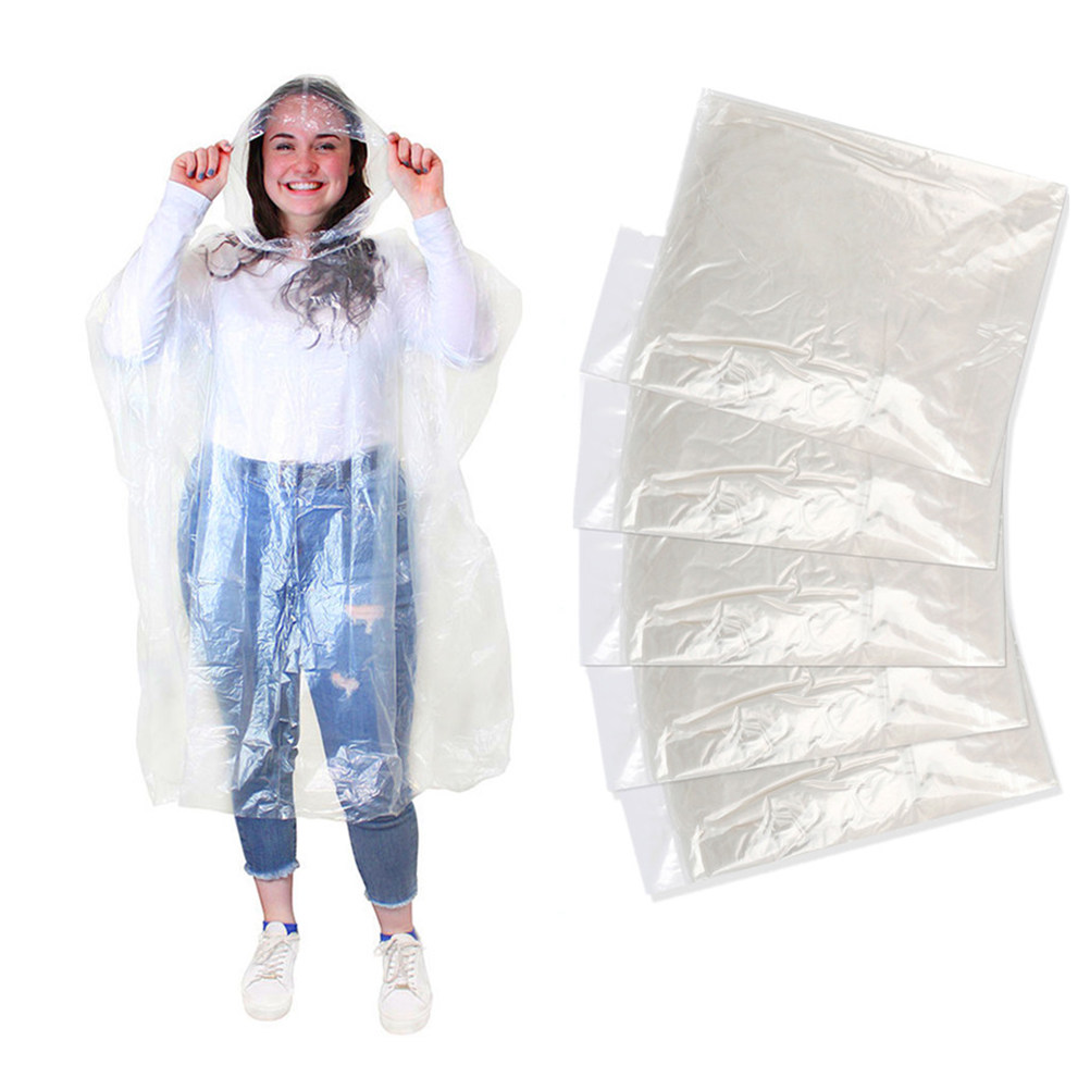 10Pcs Adult Disposable Raincoa - Emergency Poncho Rain 리뷰 및 가격