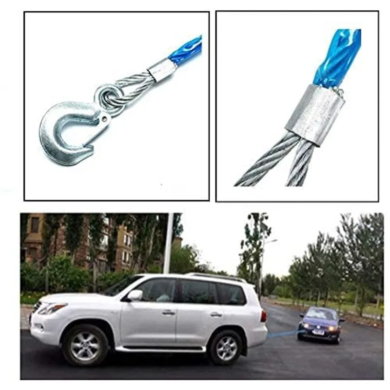 Car Towing Rope 3-7 Tons Steel - Rescue Rope Throw 리뷰 및 가격