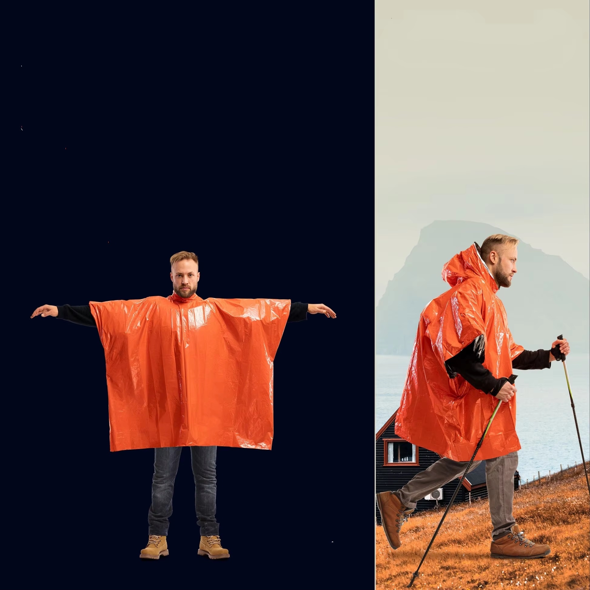 LIFE poncho Emergency Survival - Survival Blanket Reflective 리뷰 및 가격