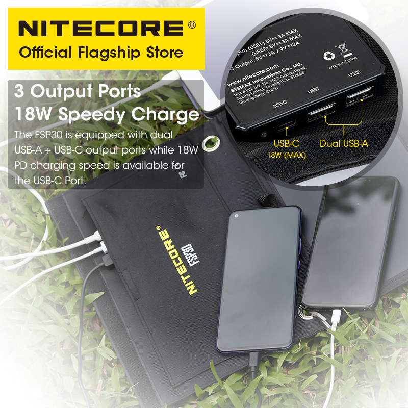 NITECORE FSP30 30W Portable So - Solar Emergency Charger 리뷰 및 가격