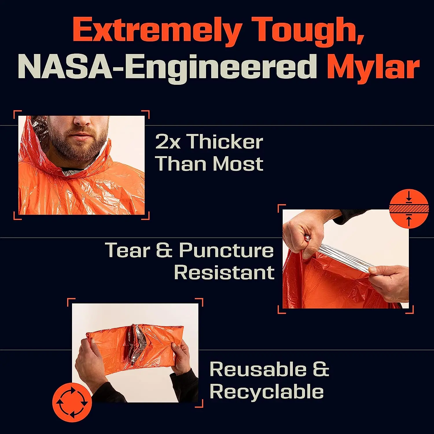 LIFE Emergency Survival Poncho - Survival Blanket Reflective 리뷰 및 가격