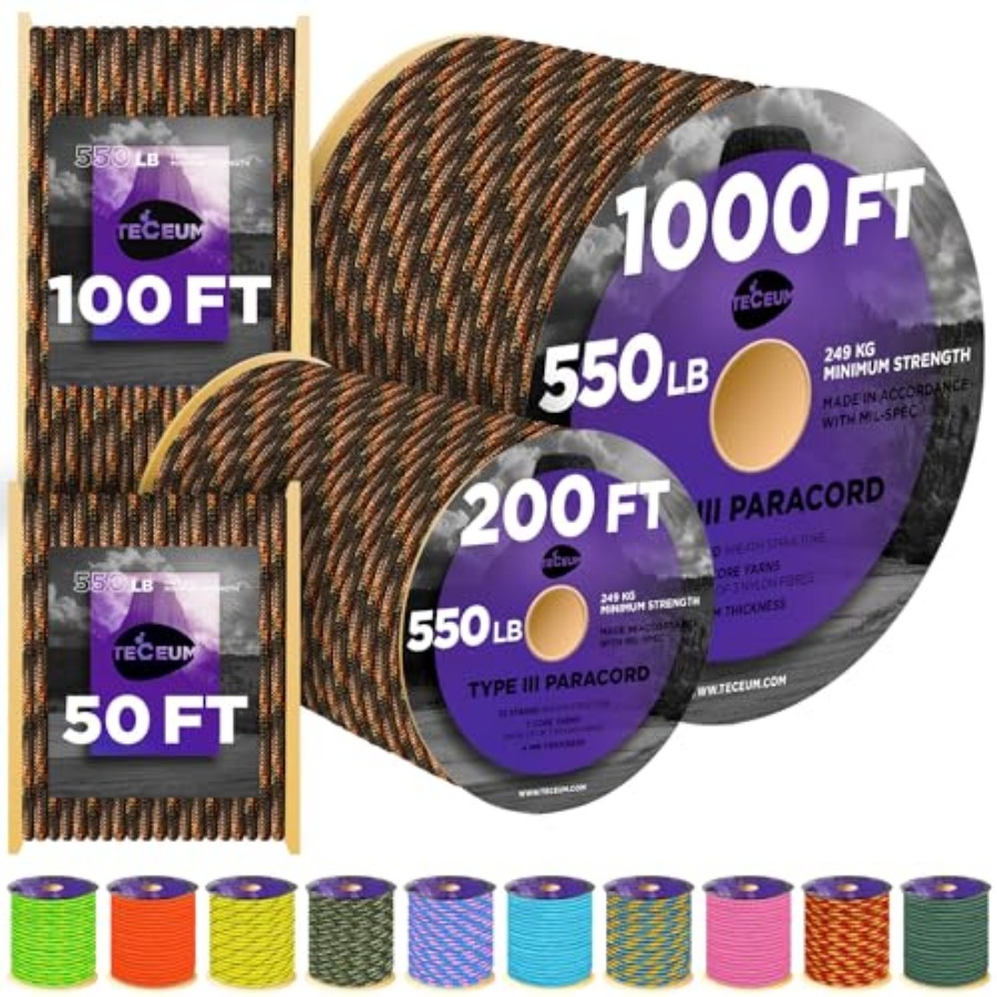 Reflective Paracord Rope 1000  - Para Cord 1000Ft 리뷰 및 가격