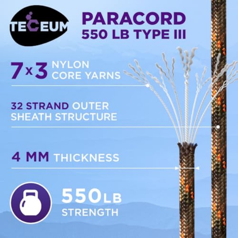 Reflective Paracord Rope 1000  - Para Cord 1000Ft 리뷰 및 가격