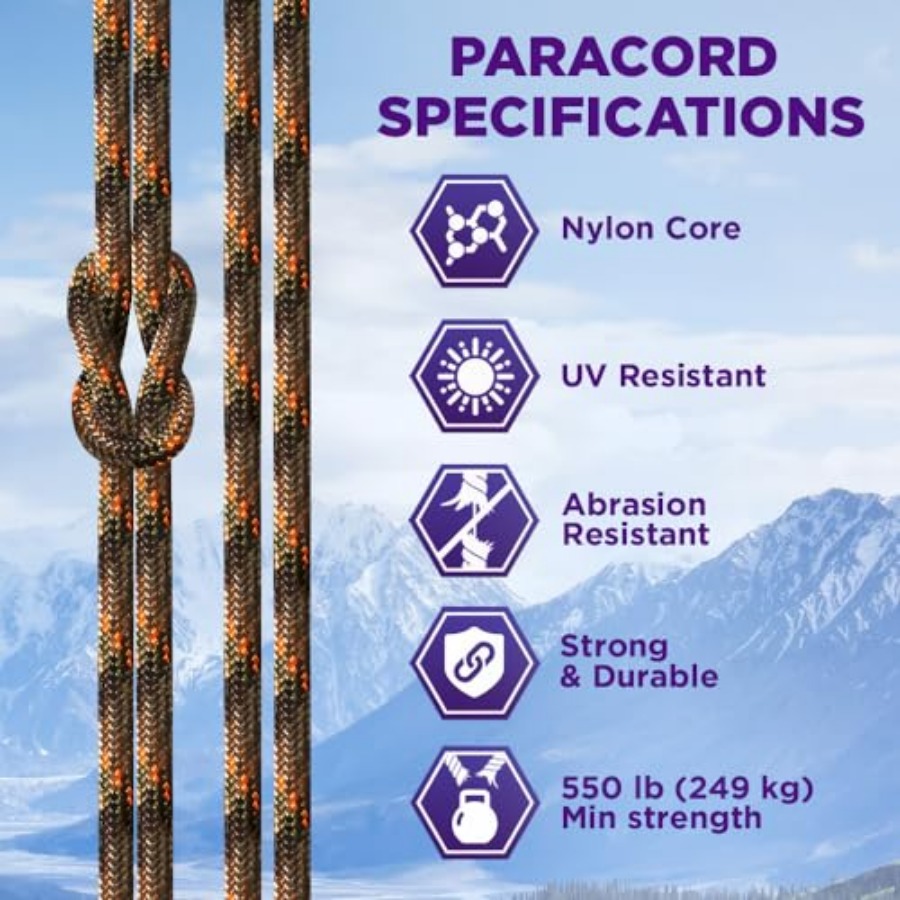 Reflective Paracord Rope 1000  - Para Cord 1000Ft 리뷰 및 가격