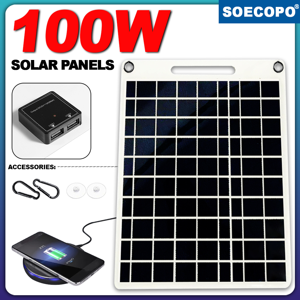100W Waterproof Solar Panel Po - Solar Emergency Charger 리뷰 및 가격