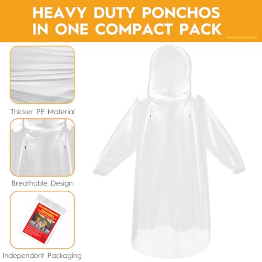 and and Disposable Rain Poncho - Emergency Poncho Rain 리뷰 및 가격